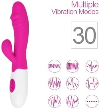 Rabbit Massager | 30-Mode Dual Stimulation Vibrator – Soft Silicone | Rechargeable Massager