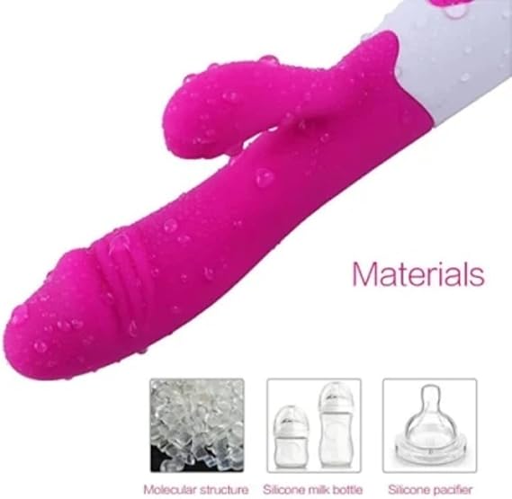 Rabbit Massager | 30-Mode Dual Stimulation Vibrator – Soft Silicone | Rechargeable Massager