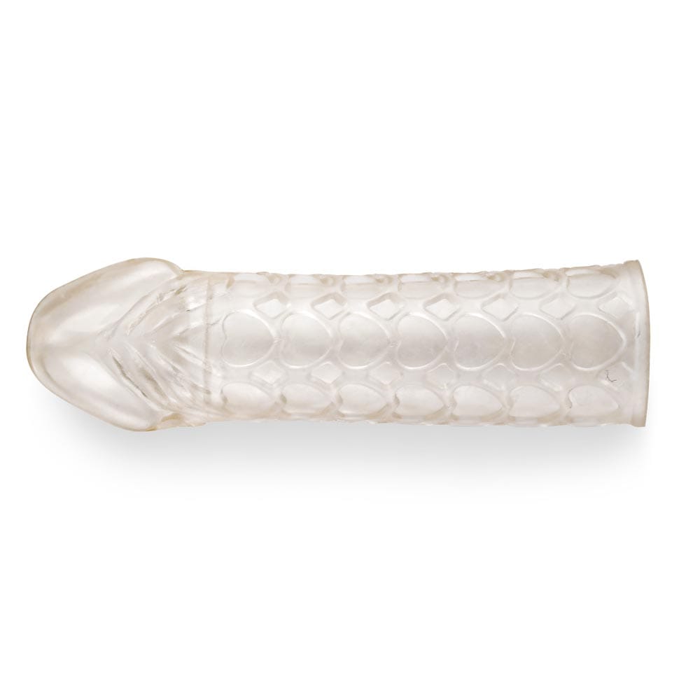 WL New Sweetheart Dotted Crystal Condom Extension Reusable Washable Silicone Condom Sleeve hiloramart.com